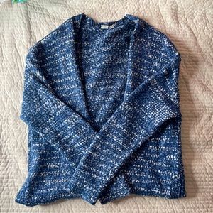 Gap, mid shin length cardigan, knitted, blue, size M, worn once